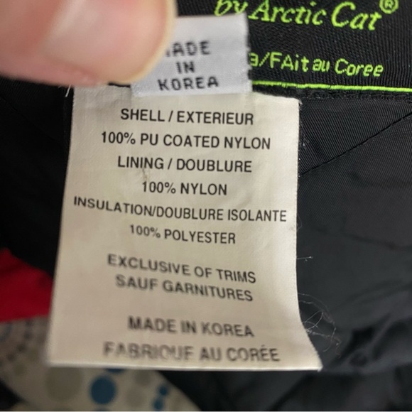 Arcticwear by Arctic Cat Men’s Vintage Red Black Lined Snowmobile Jacket - Picture 11 of 11